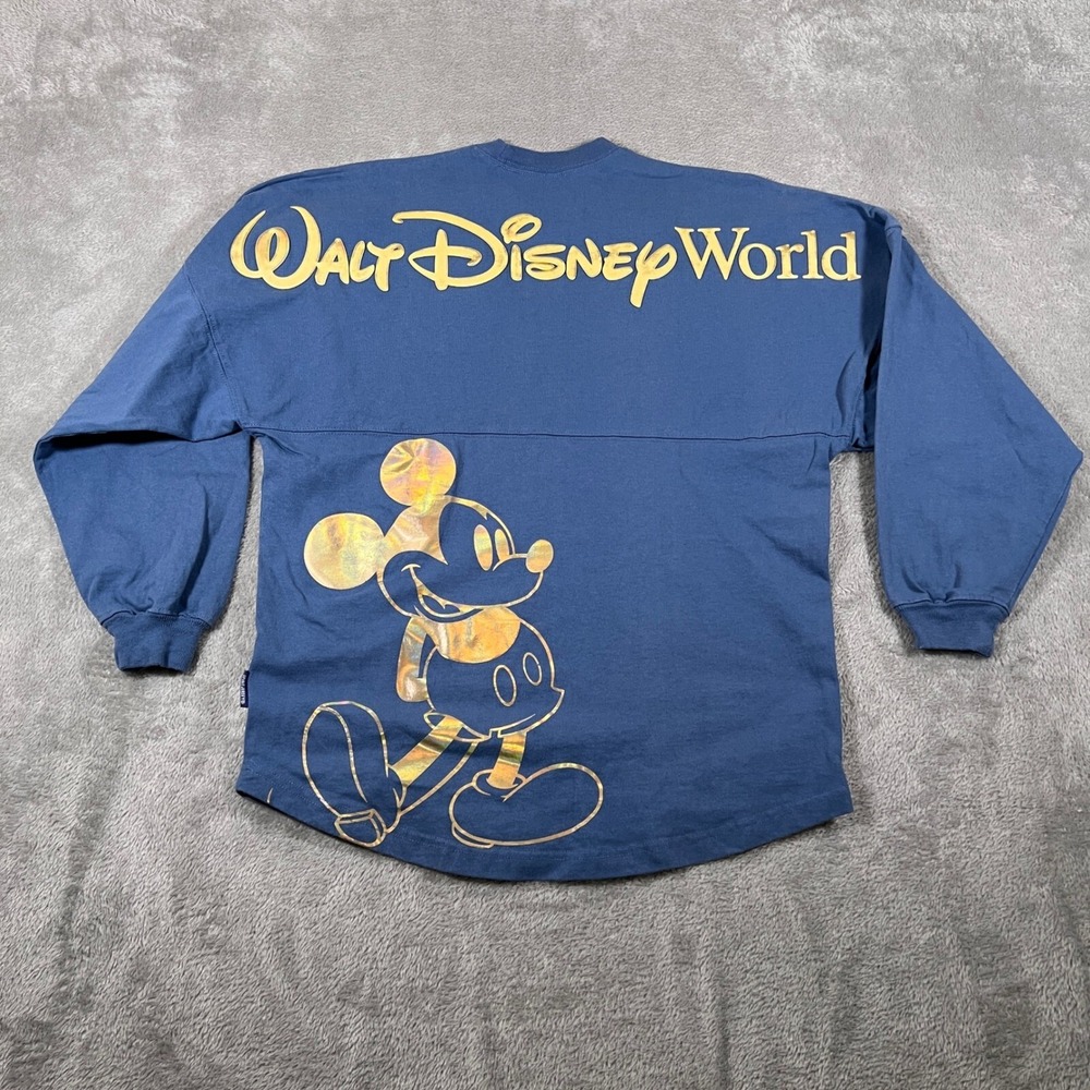 Disney Walt Disney World Spirit Jersey 50th Anniversary Mickey Mouse XS Blue
